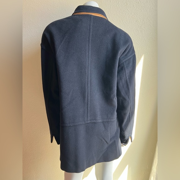 3/$15 Henry White Dublin Black Cashmere Wool Button Front Jacket - Picture 4 of 5